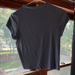 a new day Women's Navy Short Sleeve Top